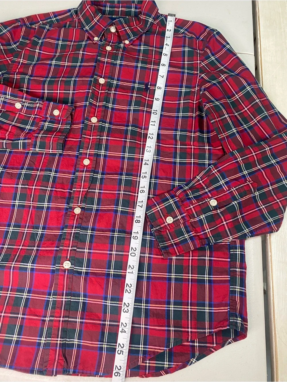 Ralph Lauren Red Plaid Button-Down Shirt